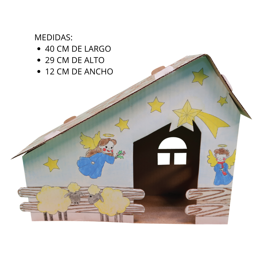 Cómo hacer una cabaña para pesebre: presupuesto hasta 10€