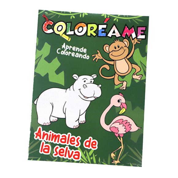 Coloréame Bilingüe Animales de la Selva
