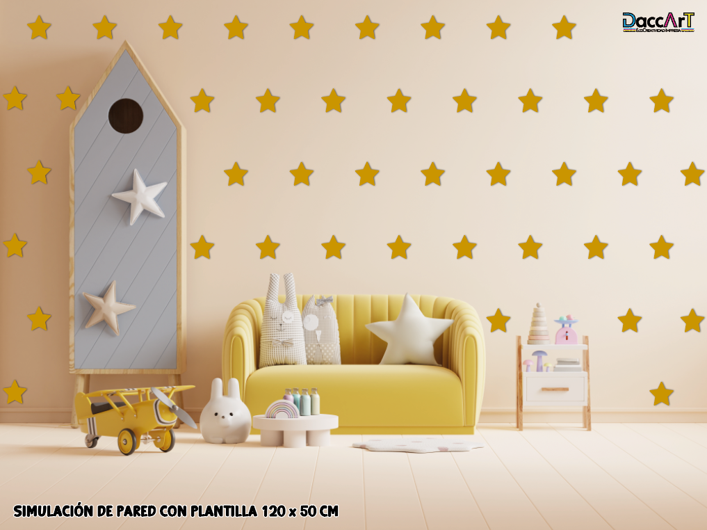 Vinilos decorativos para pared estrellas grandes G