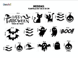 Vinil Negro Decorativo Halloween Ventana Pared